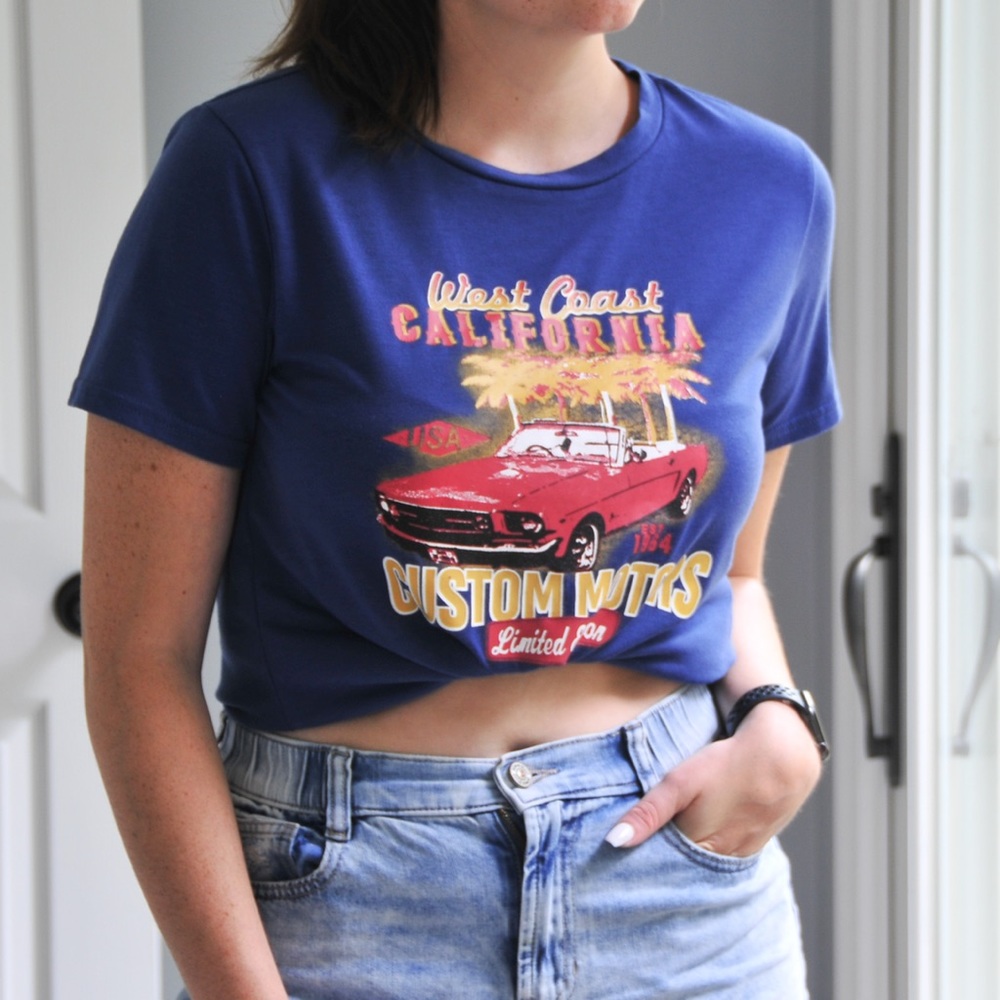 Blue Graphic Tee